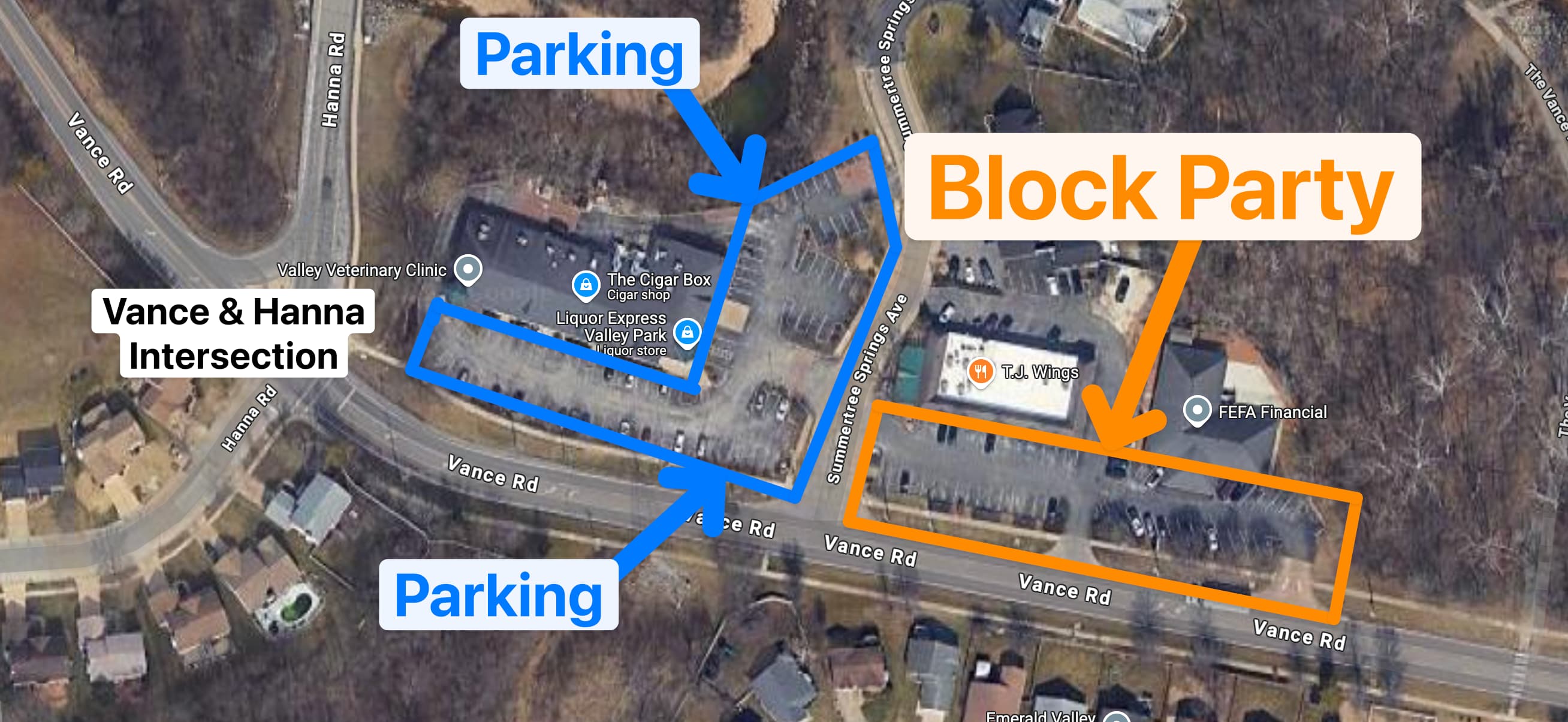 Block Party Map